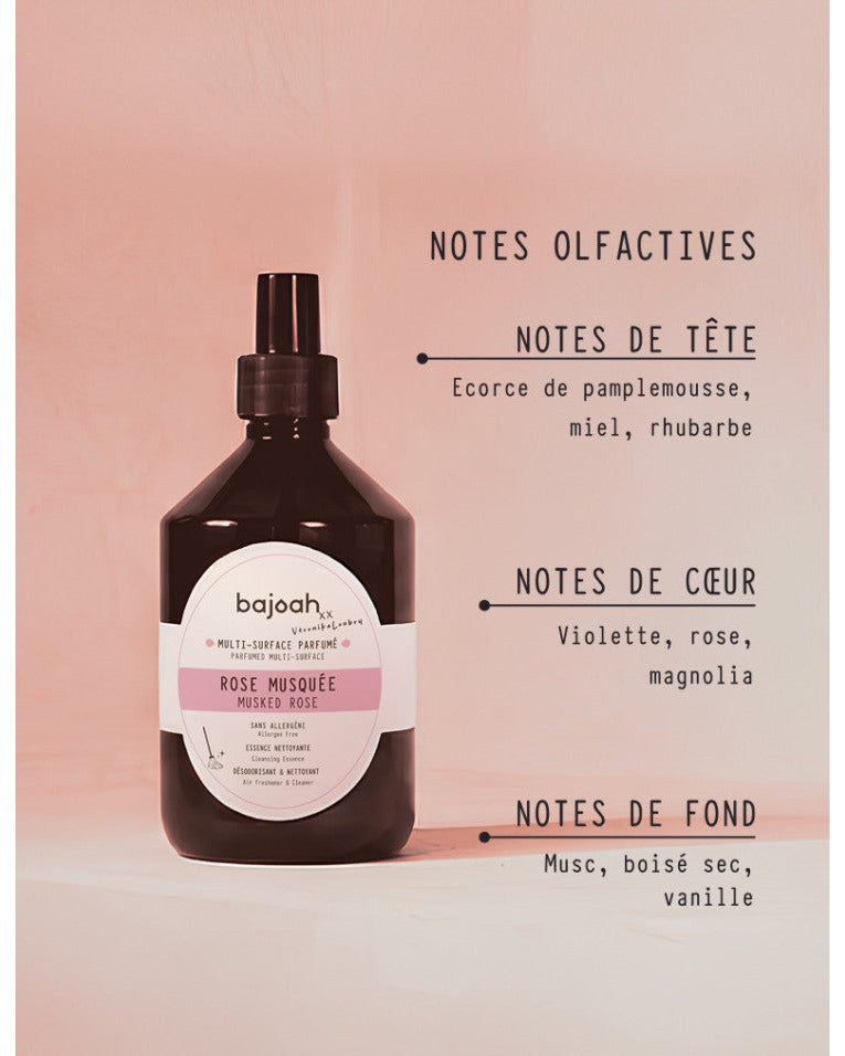 MULTI-SURFACE ROSE MUSQUÉE – NETTOYANT & PARFUMÉ